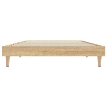 Sonoma Oak Bed Frame 100x200 cm - Quality Engineered Wood