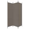 3-Panel Room Divider Anthracite 150x220 cm - HipoMarket