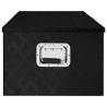 Durable Black Aluminium Storage Box 100x55x37 cm | HipoMarket