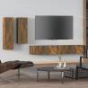 4 Piece TV Cabinet Set Smoked Oak Engineered Wood Colour smoked oak Quantity in Package 4 Width 100 cm 