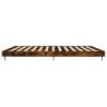 Bed Frame Smoked Oak 160x200 cm - Durable Engineered Wood