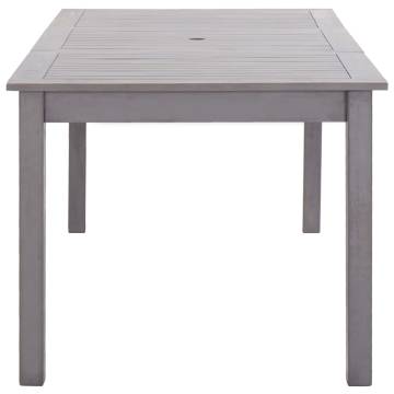 Grey Wash Garden Table 200x90 cm - Solid Acacia Wood