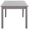 Grey Wash Garden Table 200x90 cm - Solid Acacia Wood