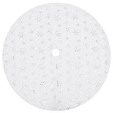 Luxury White Christmas Tree Skirt 150 cm - Faux Fur | Hipomarket