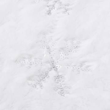 Luxury White Christmas Tree Skirt 150 cm - Faux Fur | Hipomarket