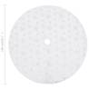 Luxury White Christmas Tree Skirt 150 cm - Faux Fur | Hipomarket