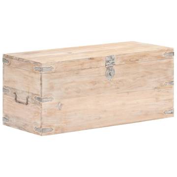 Solid Acacia Wood Chest 90x40x40 cm | Stylish Storage Solution