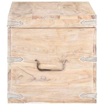 Solid Acacia Wood Chest 90x40x40 cm | Stylish Storage Solution