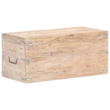 Solid Acacia Wood Chest 90x40x40 cm | Stylish Storage Solution