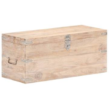 Solid Acacia Wood Chest 90x40x40 cm | Stylish Storage Solution