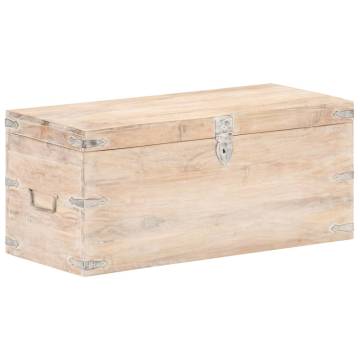 Solid Acacia Wood Chest 90x40x40 cm | Stylish Storage Solution