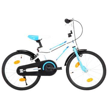 Kids Bike 18 Inch Blue and White - Stylish & Sturdy