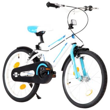 Kids Bike 18 Inch Blue and White - Stylish & Sturdy