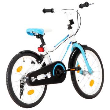 Kids Bike 18 Inch Blue and White - Stylish & Sturdy