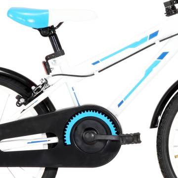 Kids Bike 18 Inch Blue and White - Stylish & Sturdy