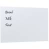 Wall-mounted Magnetic Board 60x40 cm White - Tempered Glass