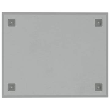 Wall-mounted Magnetic Board - White Tempered Glass 50x40 cm