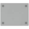 Wall-mounted Magnetic Board - White Tempered Glass 50x40 cm