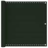 Balcony Screen Dark Green 90x600 cm HDPE Colour dark green Size 90 x 600 cm Quantity in Package 1 