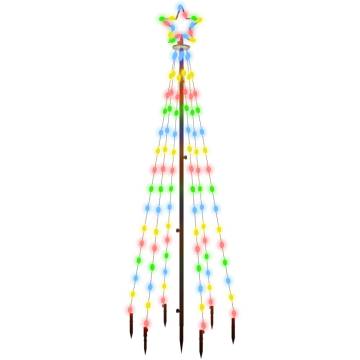 Colorful 180cm Christmas Tree with 108 LEDs & Spike