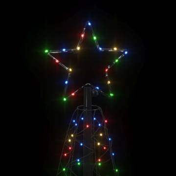 Colorful Christmas Cone Tree with 200 LEDs - 70x180 cm