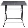 Foldable Mesh Table 80x80 cm | Steel Anthracite - HipoMarket