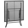 Foldable Mesh Table 80x80 cm | Steel Anthracite - HipoMarket