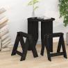 Stools 2 pcs Black 40x40x45 cm Solid Wood Pine Colour black Size 40 x 40 x 45 cm Quantity in Package 2 