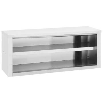 Stainless Steel Kitchen Wall Cabinet 120x40x50 cm - Hipomarket