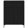 Elegant Highboard Black 69.5x34x180 cm - Stylish Storage Solution