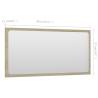 Sonoma Oak Bathroom Mirror - Stylish & Durable | Hipomarket