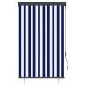 Outdoor Roller Blind 100x250 cm - Blue and White | HipoMarket