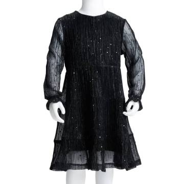 Kids' Long Sleeve Dress Black 116 - Stylish & Affordable