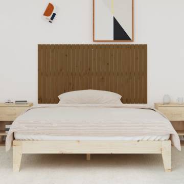 Honey Brown Wall Headboard - Solid Pine | HipoMarket UK