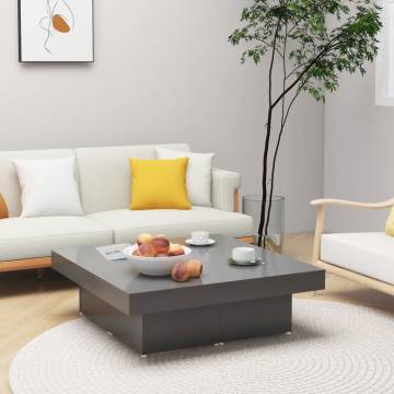 Stylish Grey Coffee Table - 90x90 cm | Hipomarket