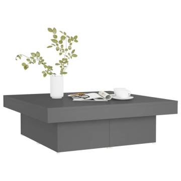 Stylish Grey Coffee Table - 90x90 cm | Hipomarket