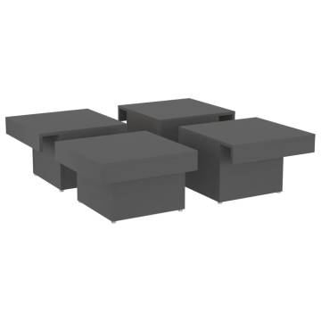 Stylish Grey Coffee Table - 90x90 cm | Hipomarket