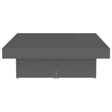 Stylish Grey Coffee Table - 90x90 cm | Hipomarket