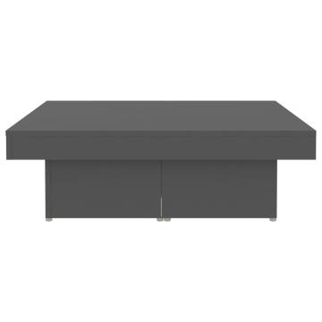 Stylish Grey Coffee Table - 90x90 cm | Hipomarket