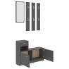 Stylish Grey Hallway Unit - Compact Storage Solution | HipoMarket