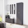 Stylish Grey Hallway Unit - Compact Storage Solution | HipoMarket