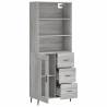 Highboard Grey Sonoma - Stylish Storage Solution | HipoMarket