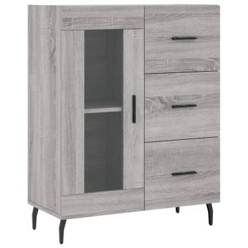 Highboard Grey Sonoma - Stylish Storage Solution | HipoMarket