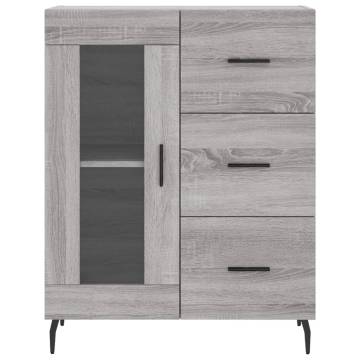 Highboard Grey Sonoma - Stylish Storage Solution | HipoMarket