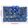 111 Piece Blue Christmas Bauble Set | Shatterproof & Stylish