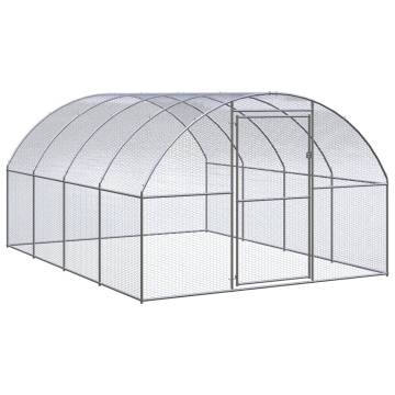 Outdoor Chicken Coop 3x4x2 m - Durable Galvanised Steel