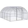 Outdoor Chicken Coop 3x4x2 m Galvanised Steel Size 3 x 4 x 2 m Model without roof 