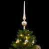 Artificial Hinged Christmas Tree with LED & Ball Set - 120 cm