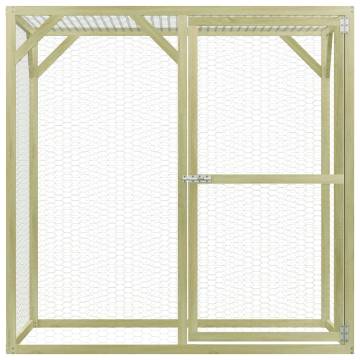 Durable Chicken Cage 1.5x1.5m - Impregnated Pinewood