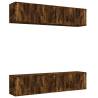 6 Piece Smoked Oak TV Cabinet Set | Stylish & Practical